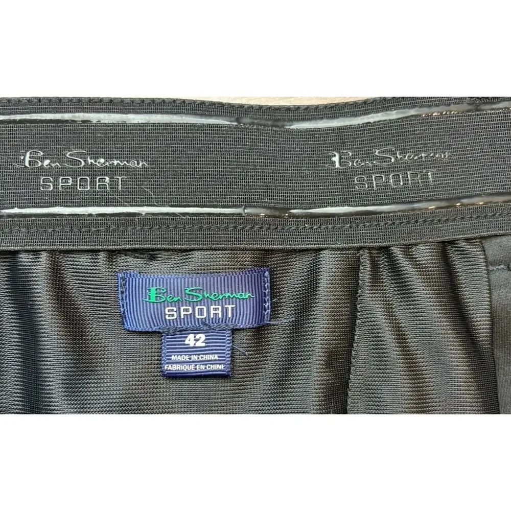 Ben Sherman Black Golf Shorts size 42 Active Strength Breathable-Stain
